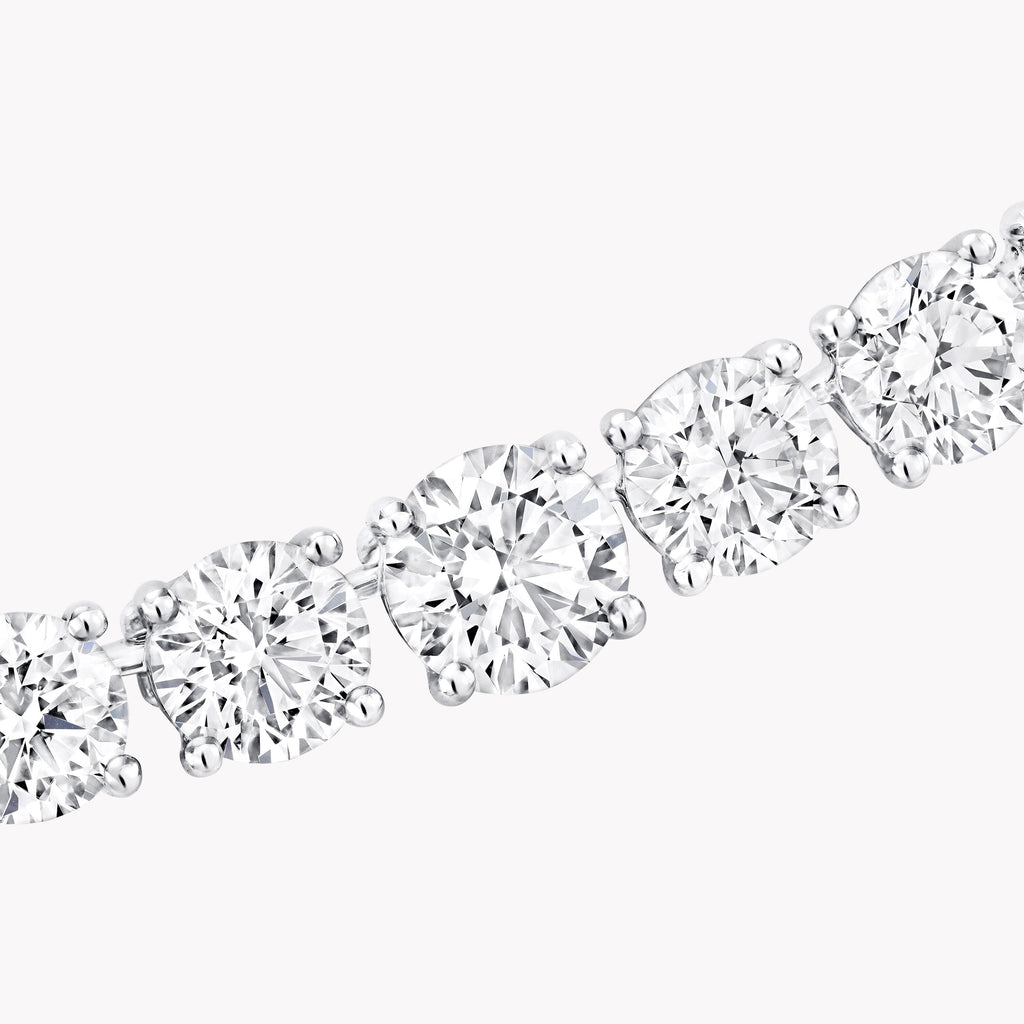 Carave Paris Premium Round Diamond Tennis Necklace