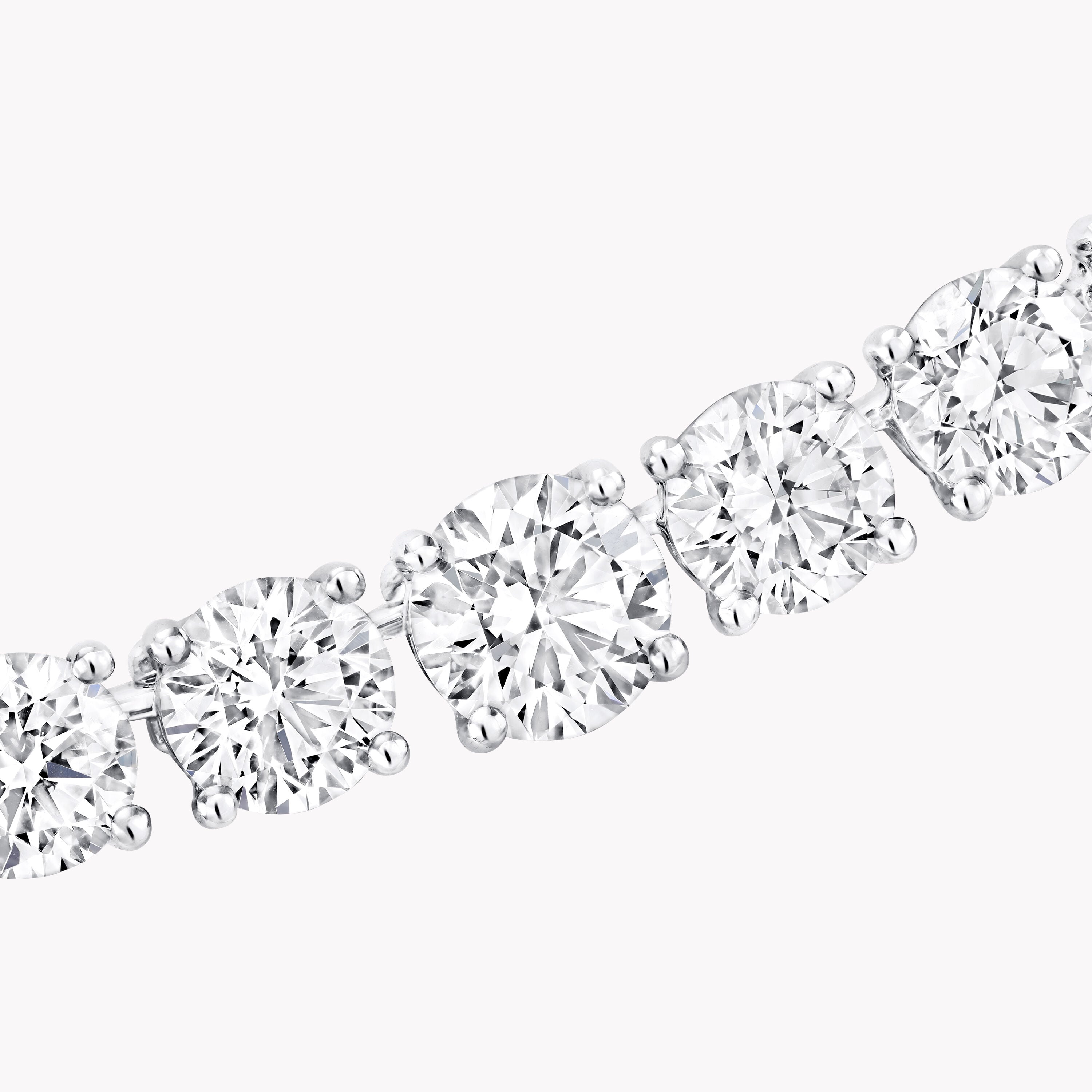Carave Paris Premium Round Diamond Tennis Necklace