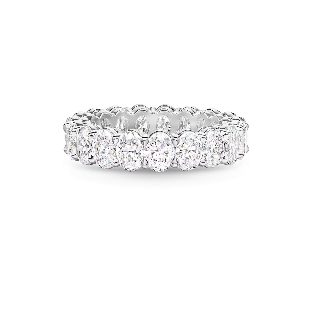 Carave Paris Prong Set Oval Diamond Eternity Wedding Band