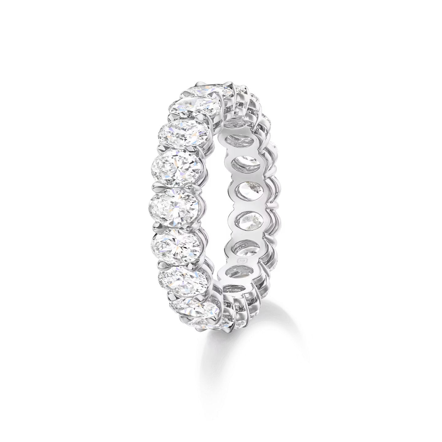 Carave Paris Prong Set Oval Diamond Eternity Wedding Band