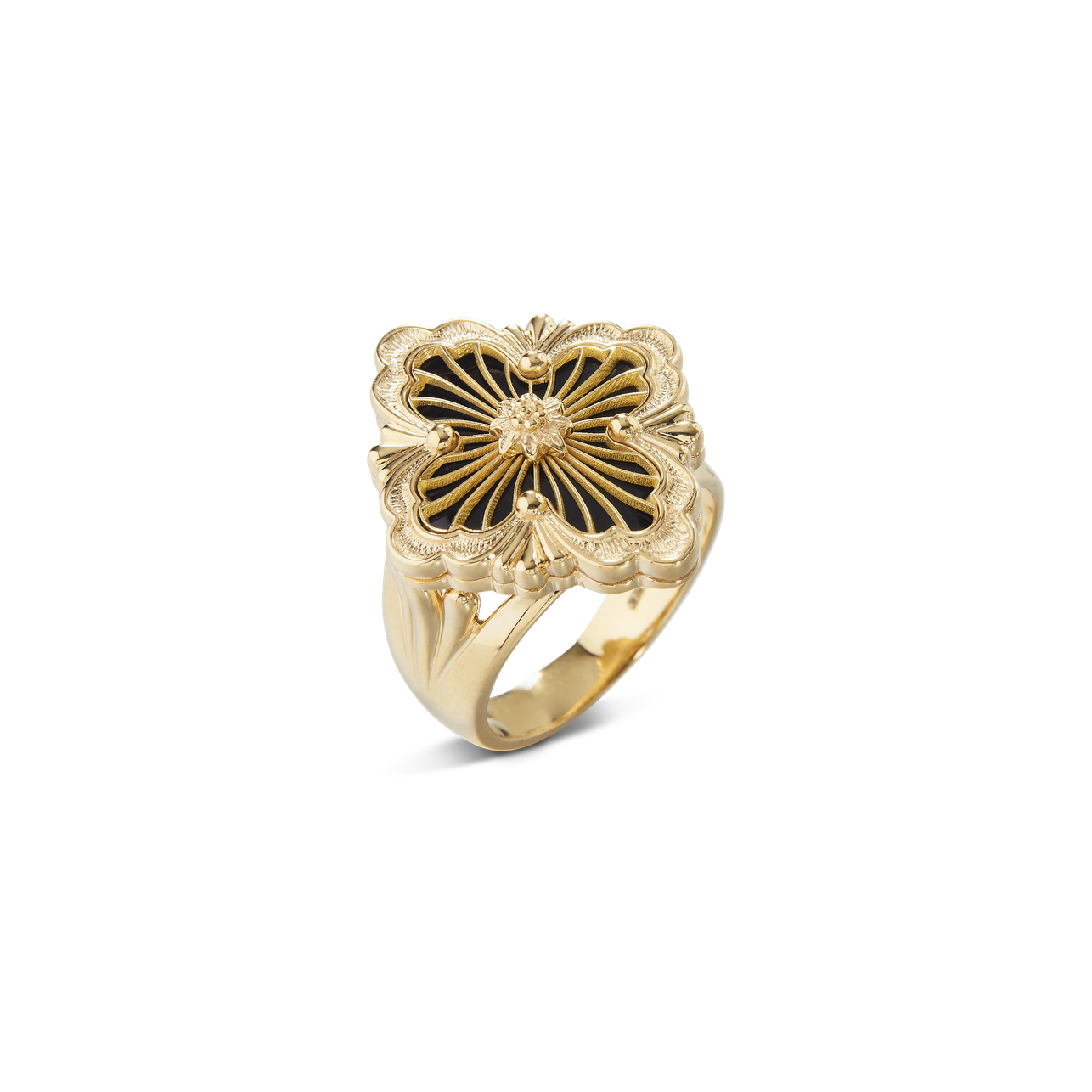 Carave Paris Quatrefoil Bloom Signet Ring
