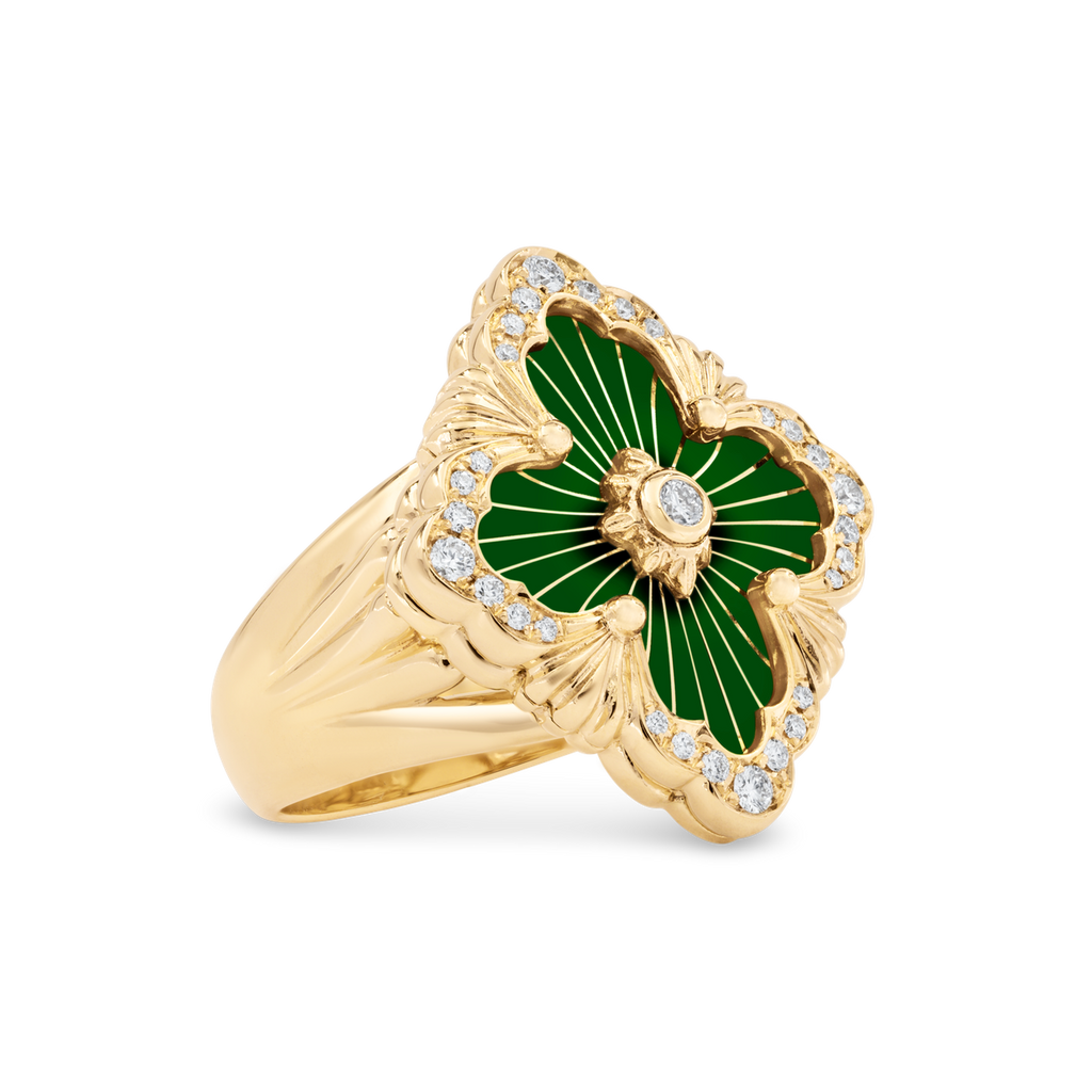 Carave Paris Quatrefoil Bloom Signet Ring