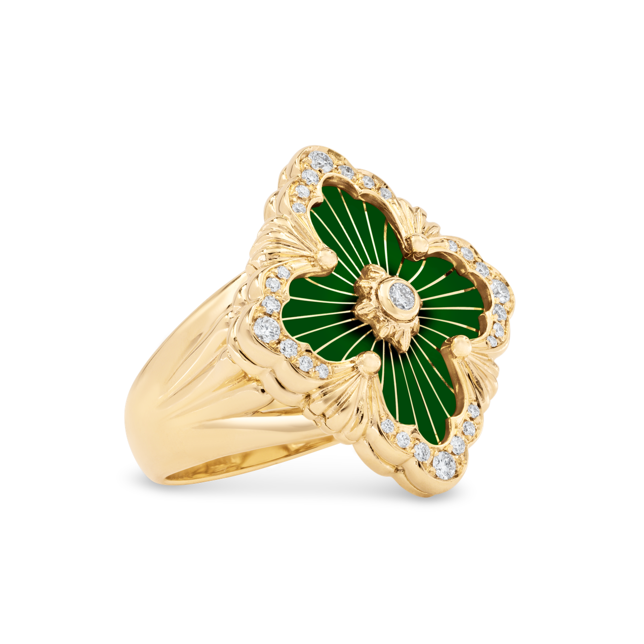 Carave Paris Quatrefoil Bloom Signet Ring