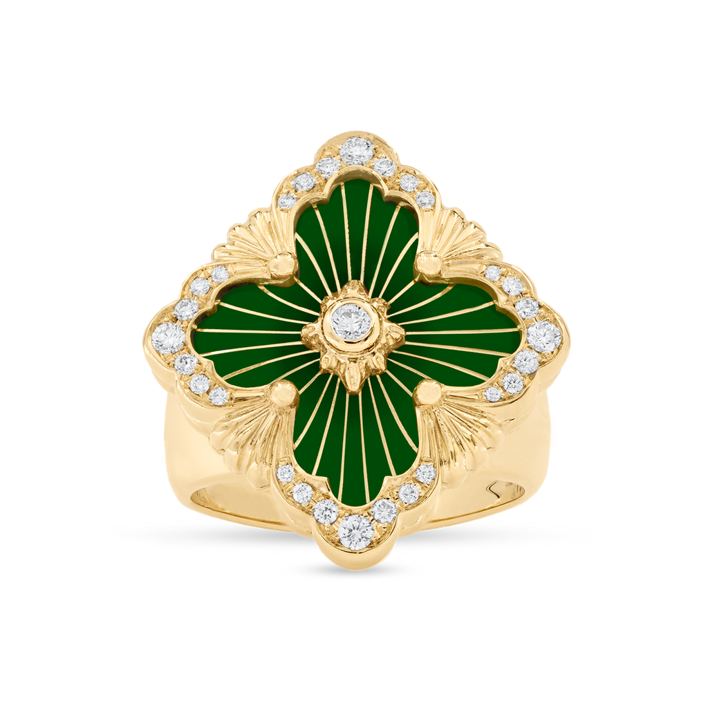 Carave Paris Quatrefoil Bloom Signet Ring