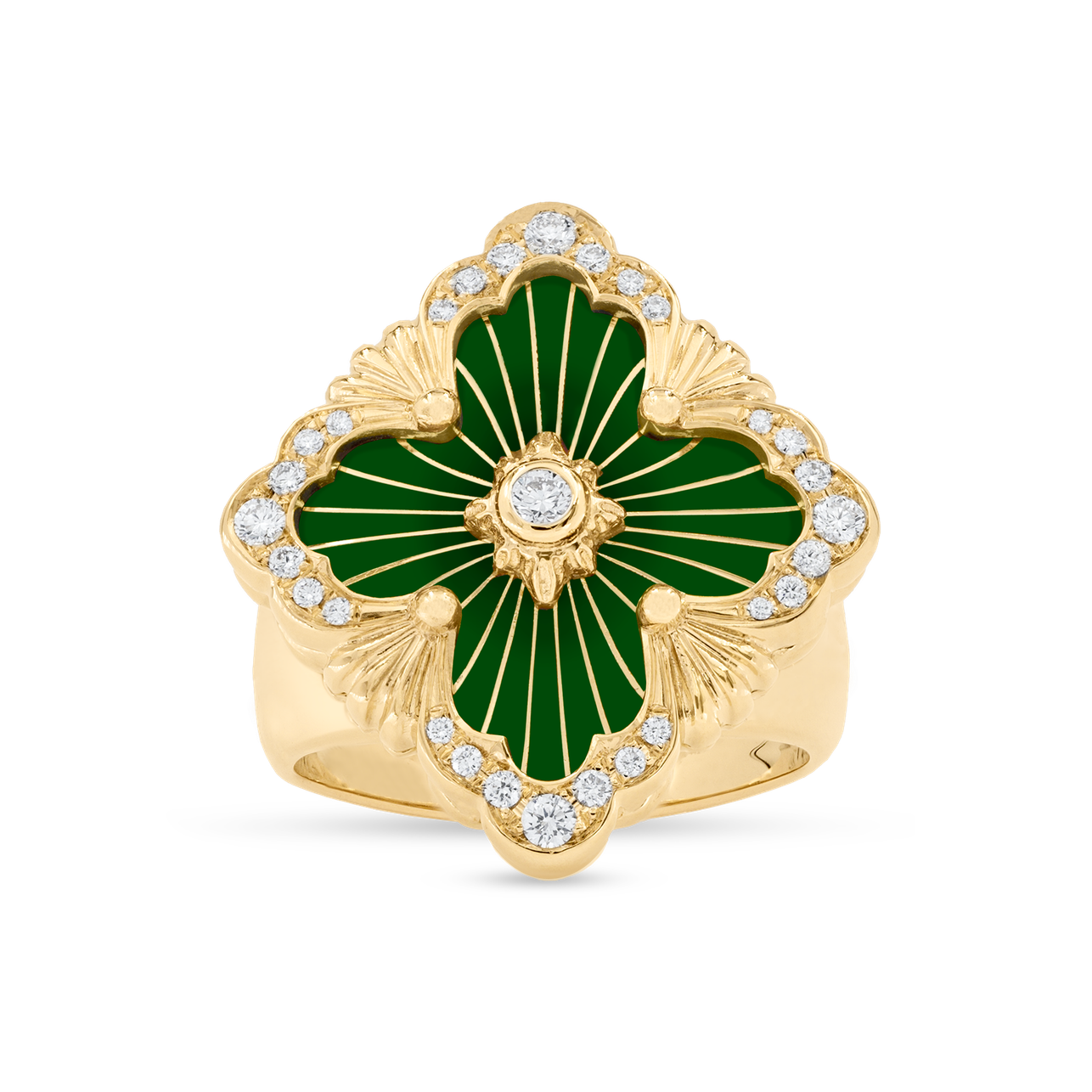Carave Paris Quatrefoil Bloom Signet Ring