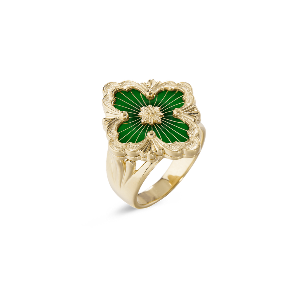 Carave Paris Quatrefoil Bloom Signet Ring