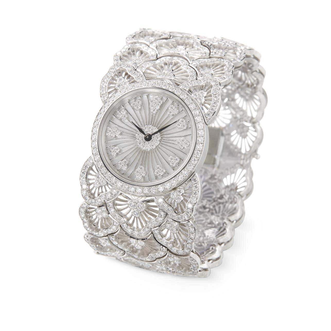Carave Paris Radiant Floral Diamond Bracelet Watch