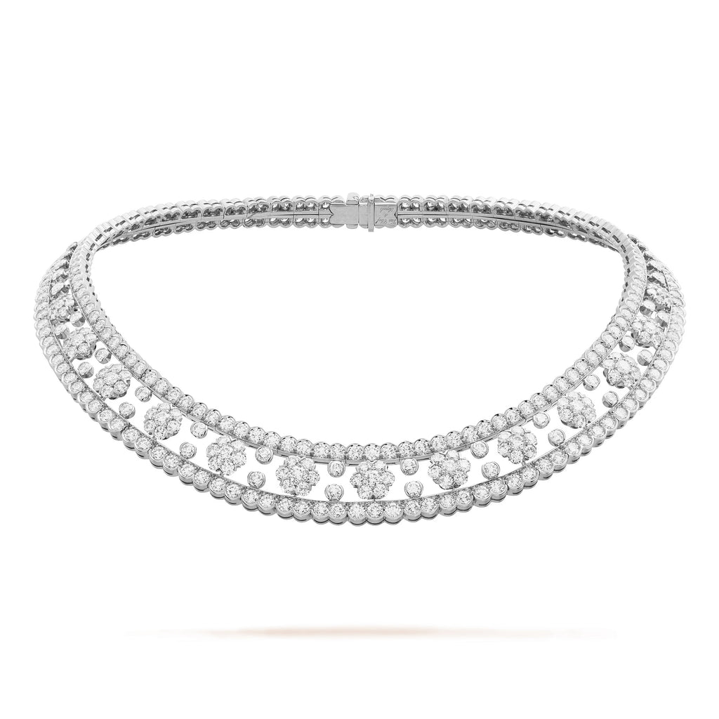 Carave Paris Radiant Floral Diamond Collar Necklace