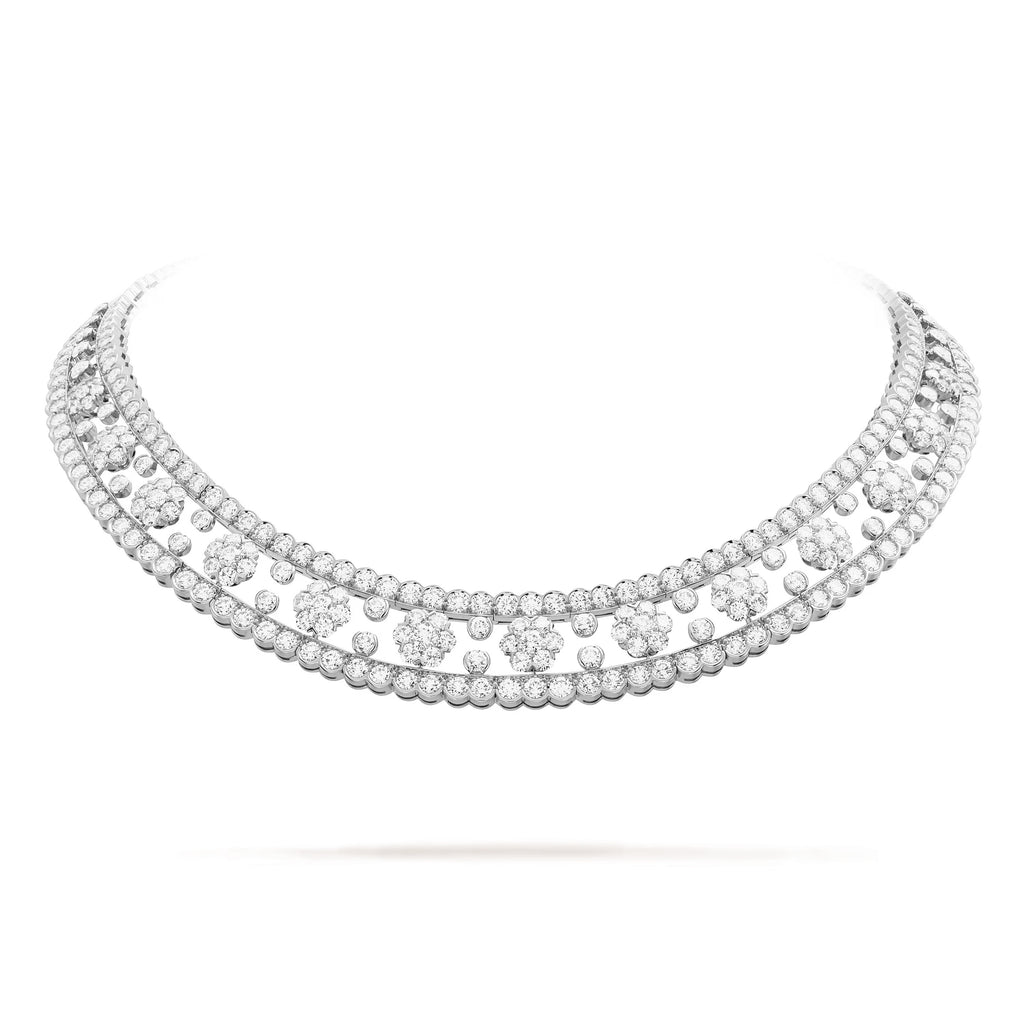 Carave Paris Radiant Floral Diamond Collar Necklace