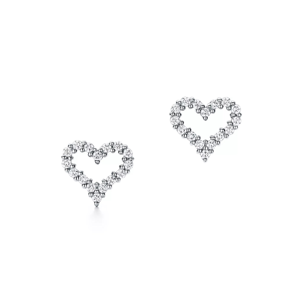 Carave Paris Radiant Heart Stud Earrings