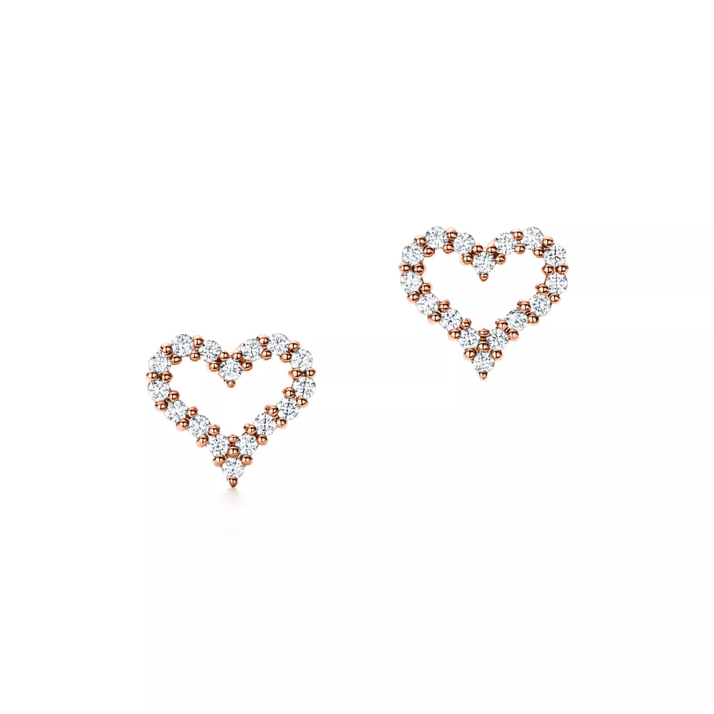 Carave Paris Radiant Heart Stud Earrings