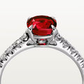 Carave Paris Red Oval Solitaire Ring