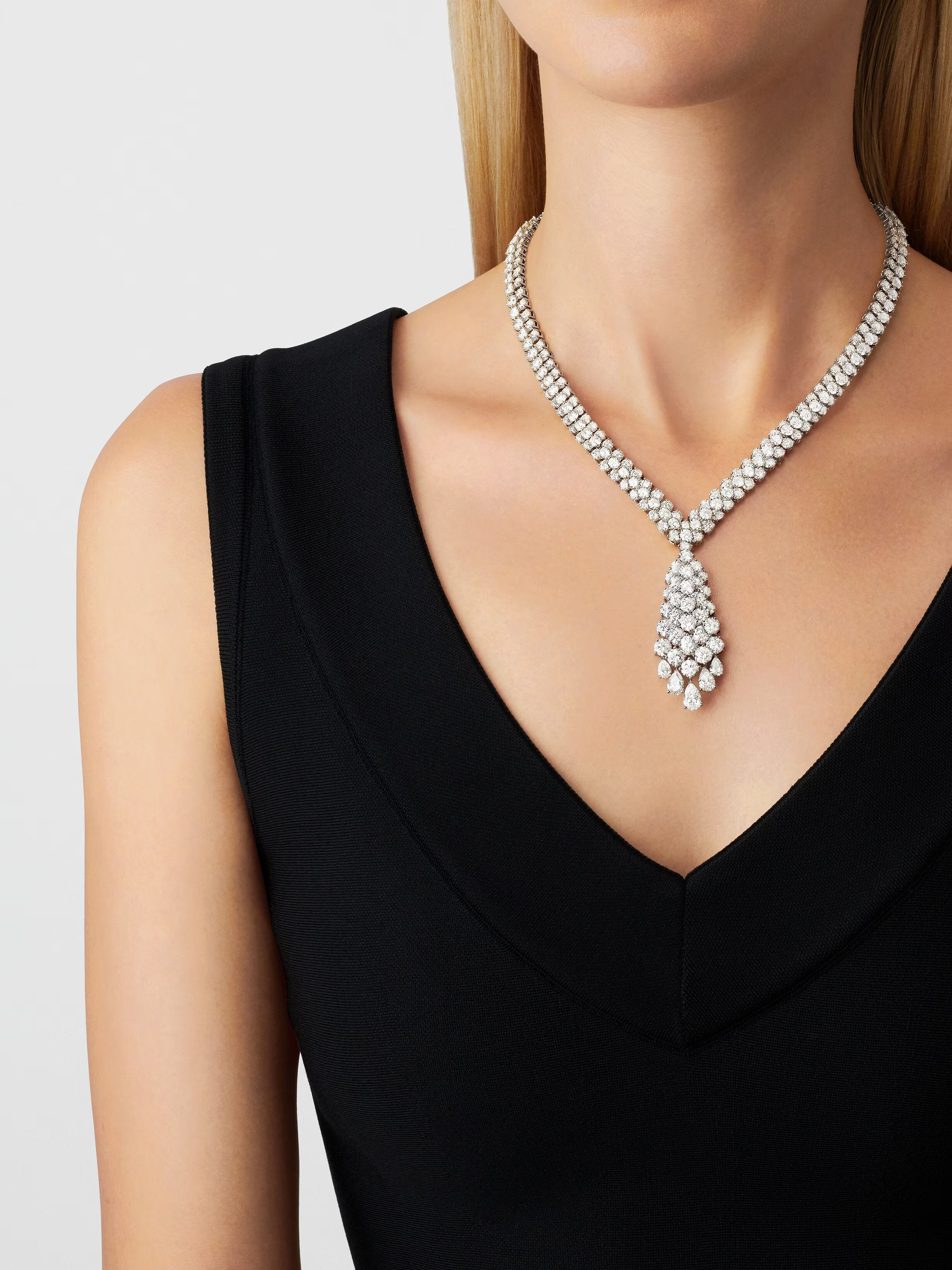 Carave Paris Regal Cascade Diamond Drop Necklace