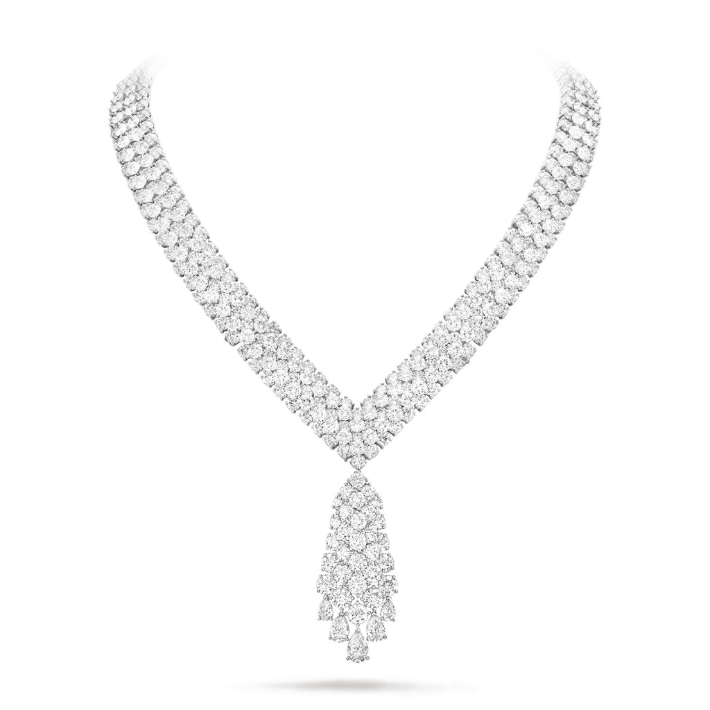 Carave Paris Regal Cascade Diamond Drop Necklace