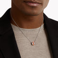 Carave Paris Rose Gold Geometric Cylinder Pendant Necklace