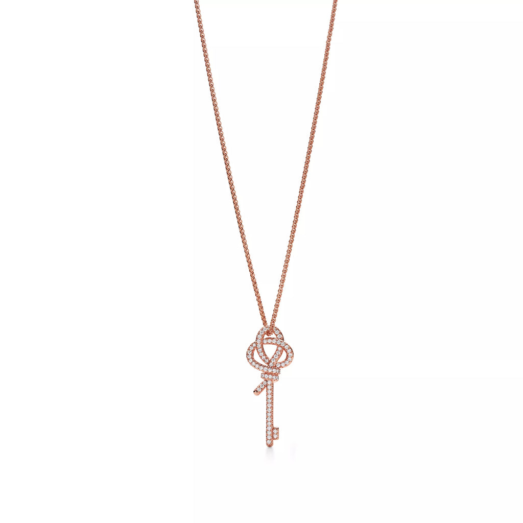 Carave Paris Silver Knot Key Pendant Necklace