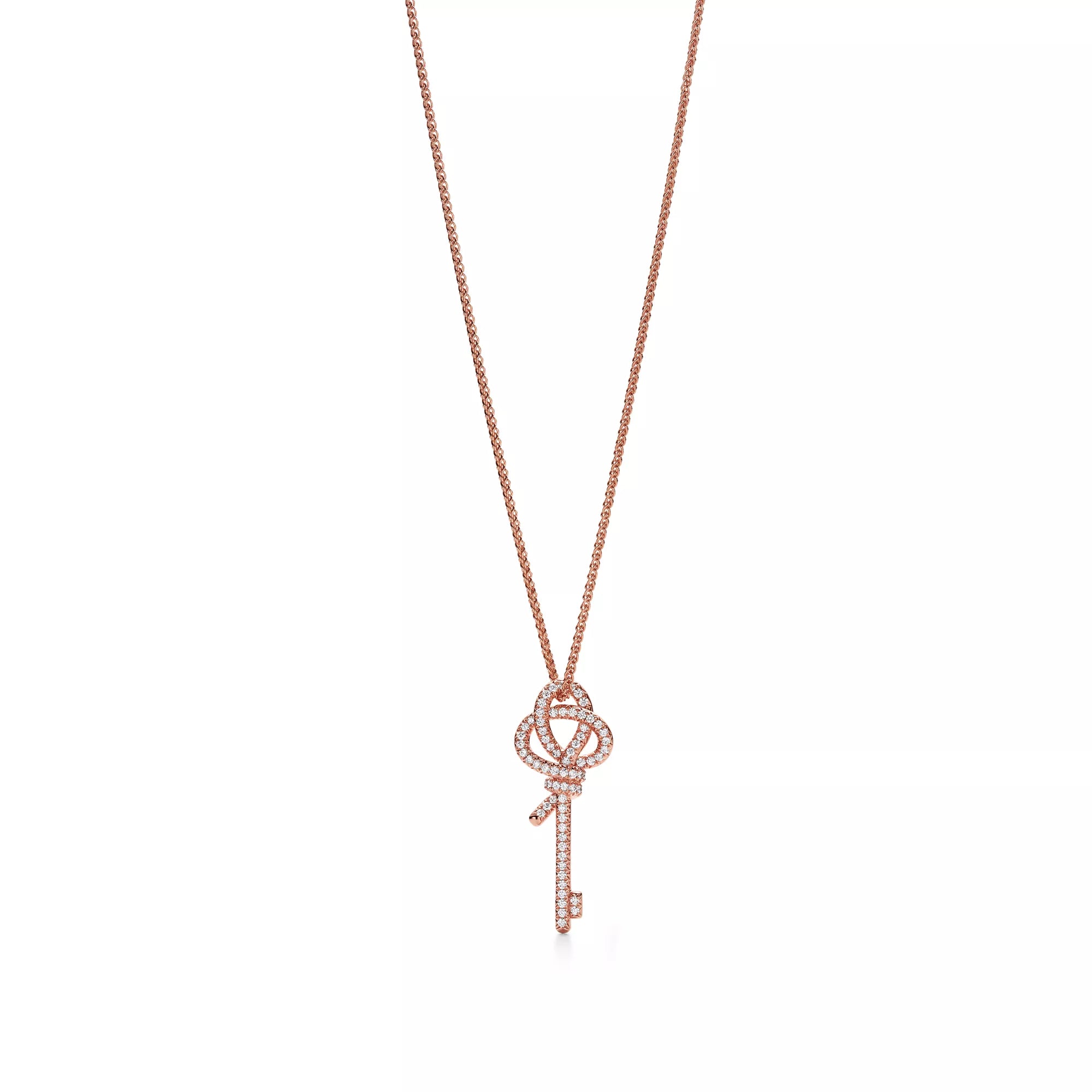 Carave Paris Silver Knot Key Pendant Necklace