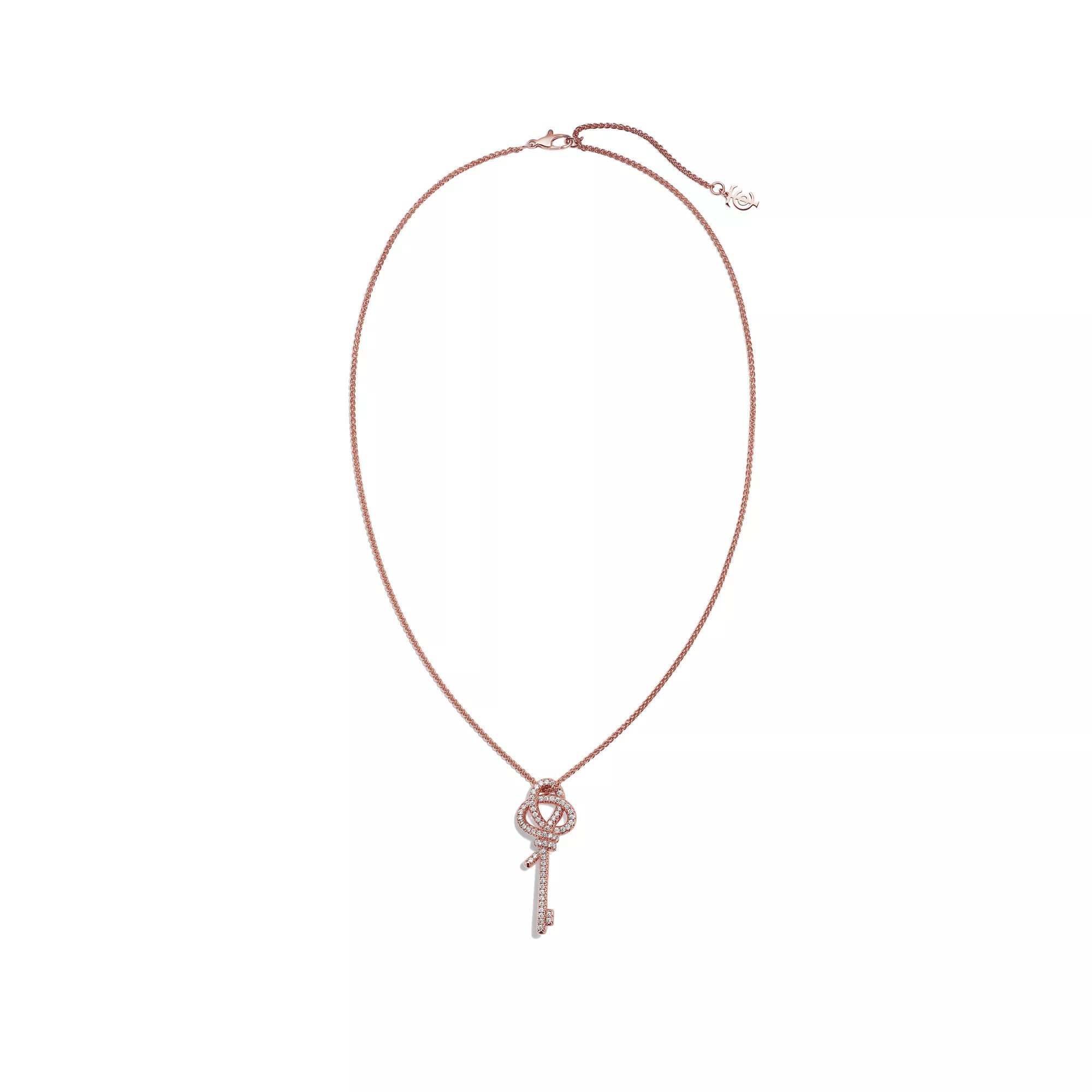 Carave Paris Silver Knot Key Pendant Necklace