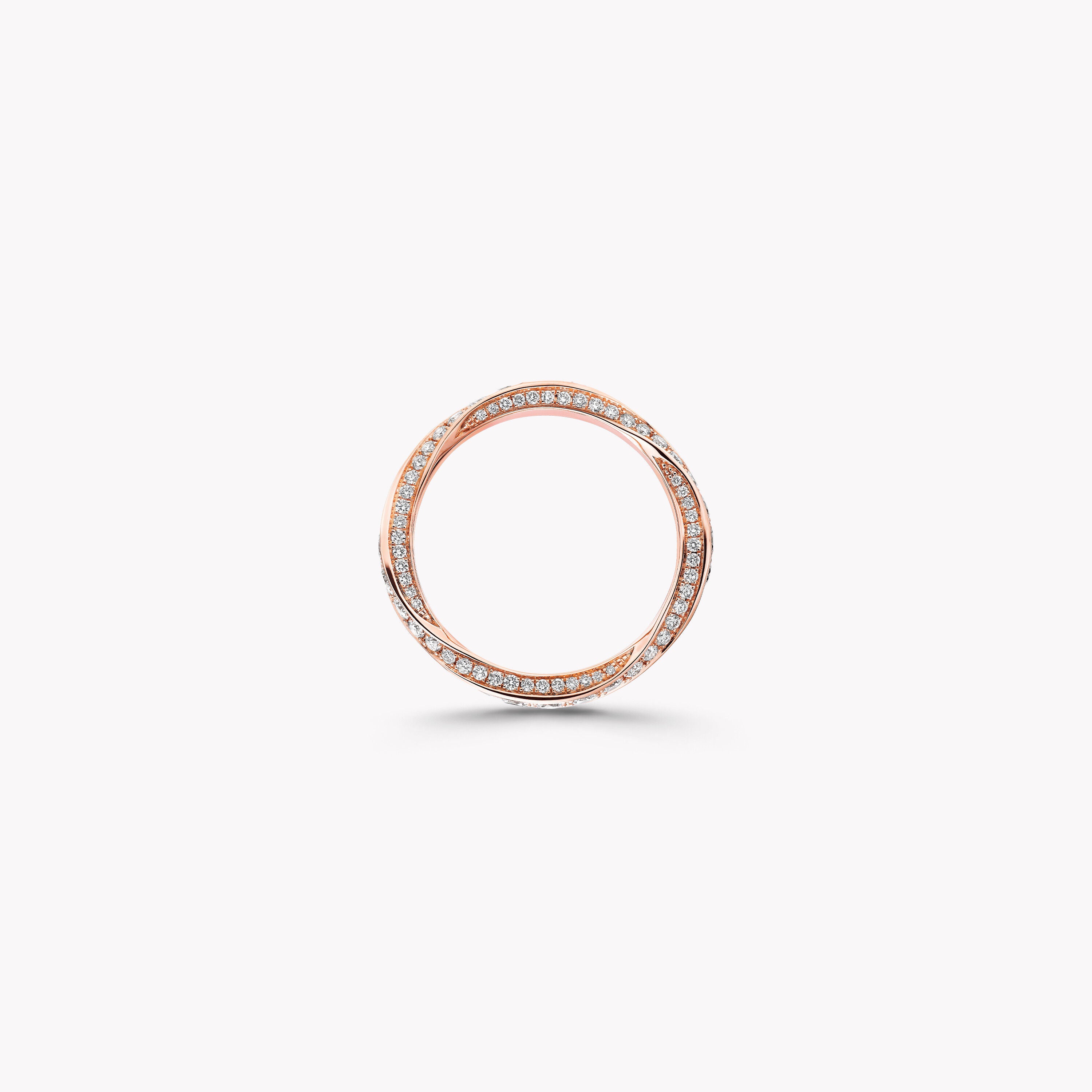 Carave Paris Rose Gold Pavé Diamond Eternity Band Ring