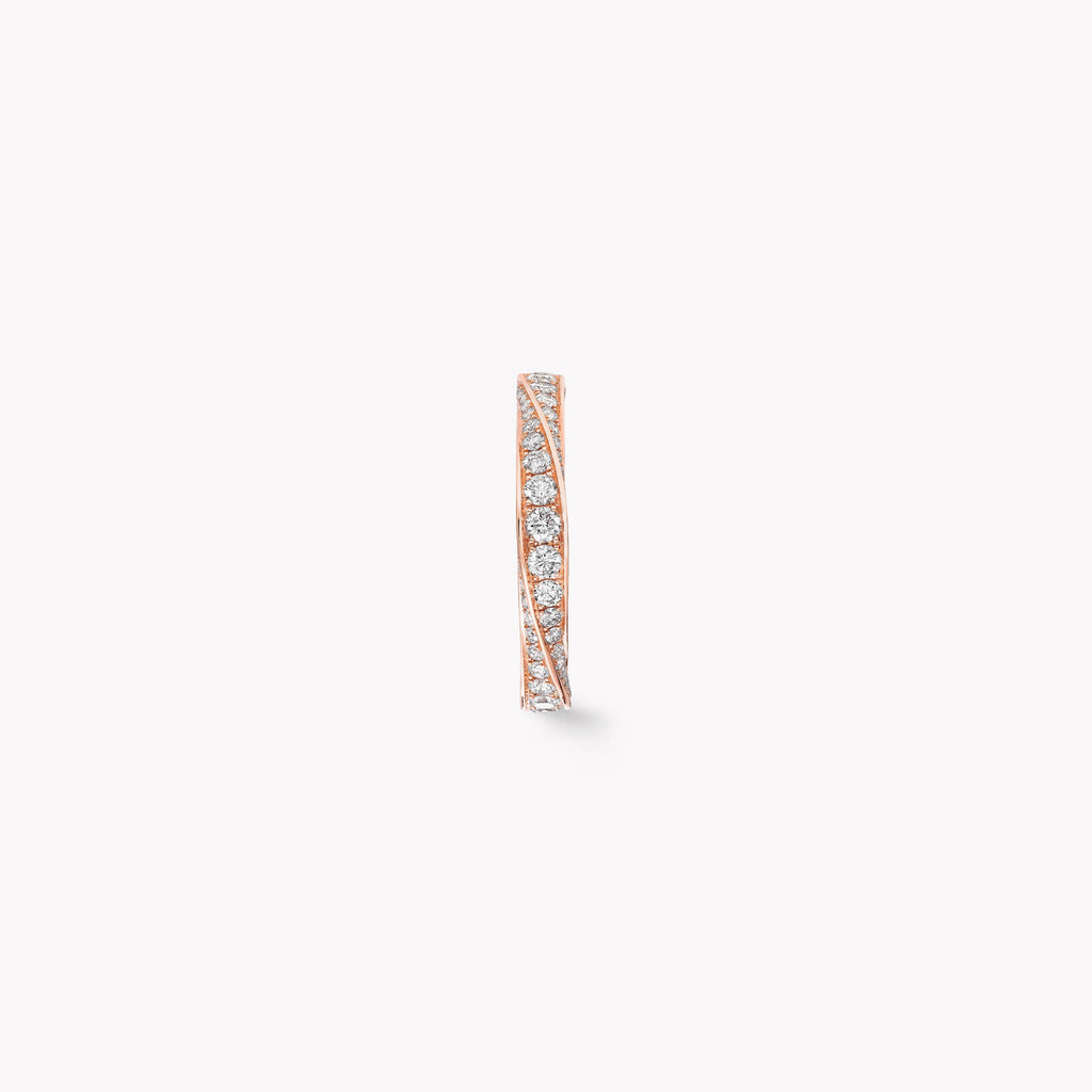 Carave Paris Rose Gold Pavé Diamond Eternity Band Ring