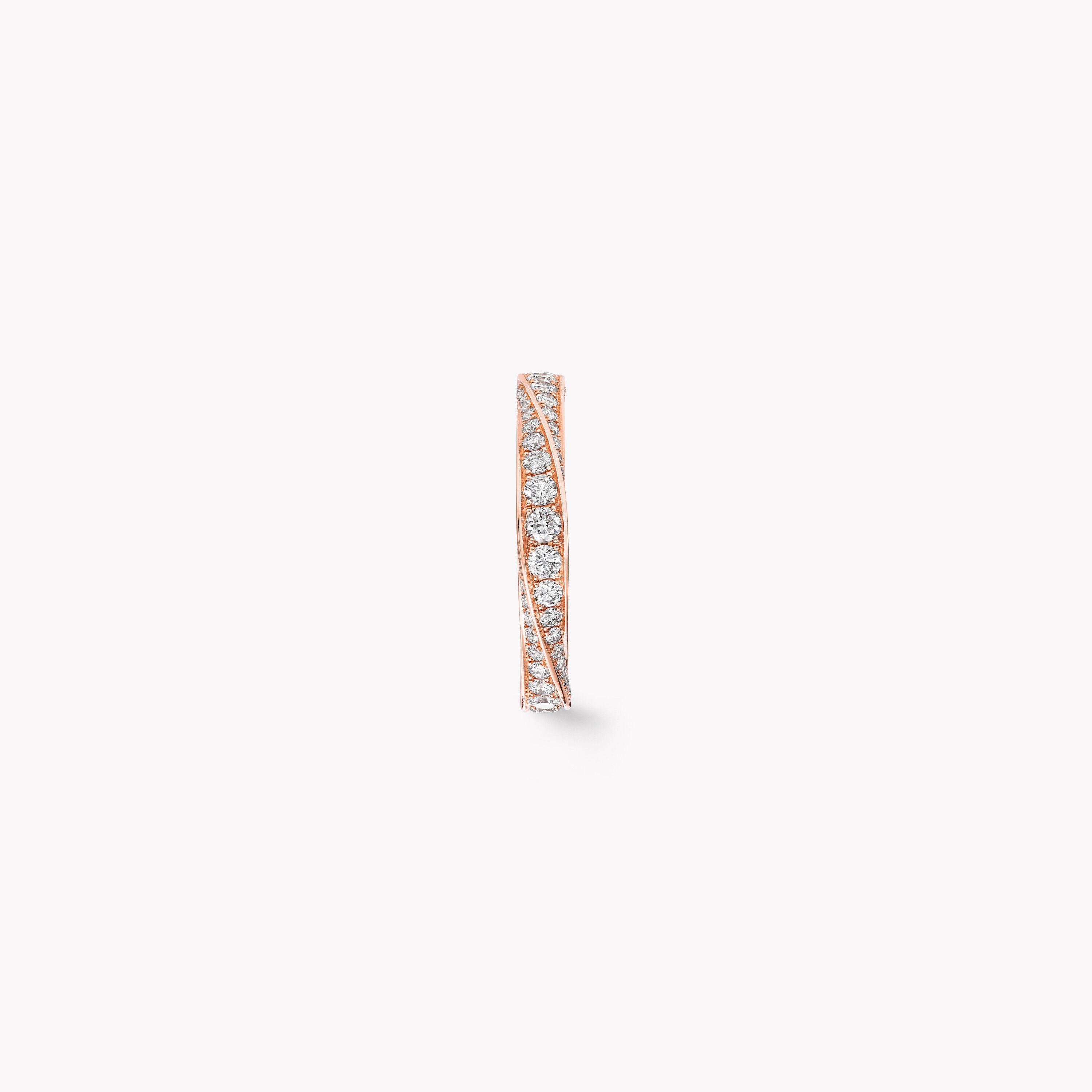 Carave Paris Rose Gold Pavé Diamond Eternity Band Ring