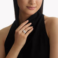 Carave Paris Round Diamond Floral Cluster Cocktail Ring