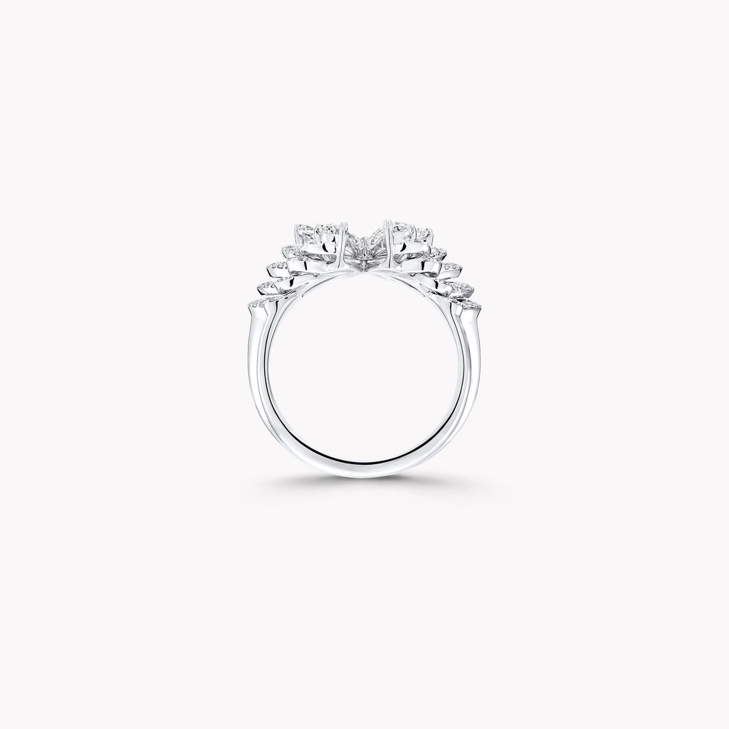 Carave Paris Round Diamond Floral Cluster Cocktail Ring