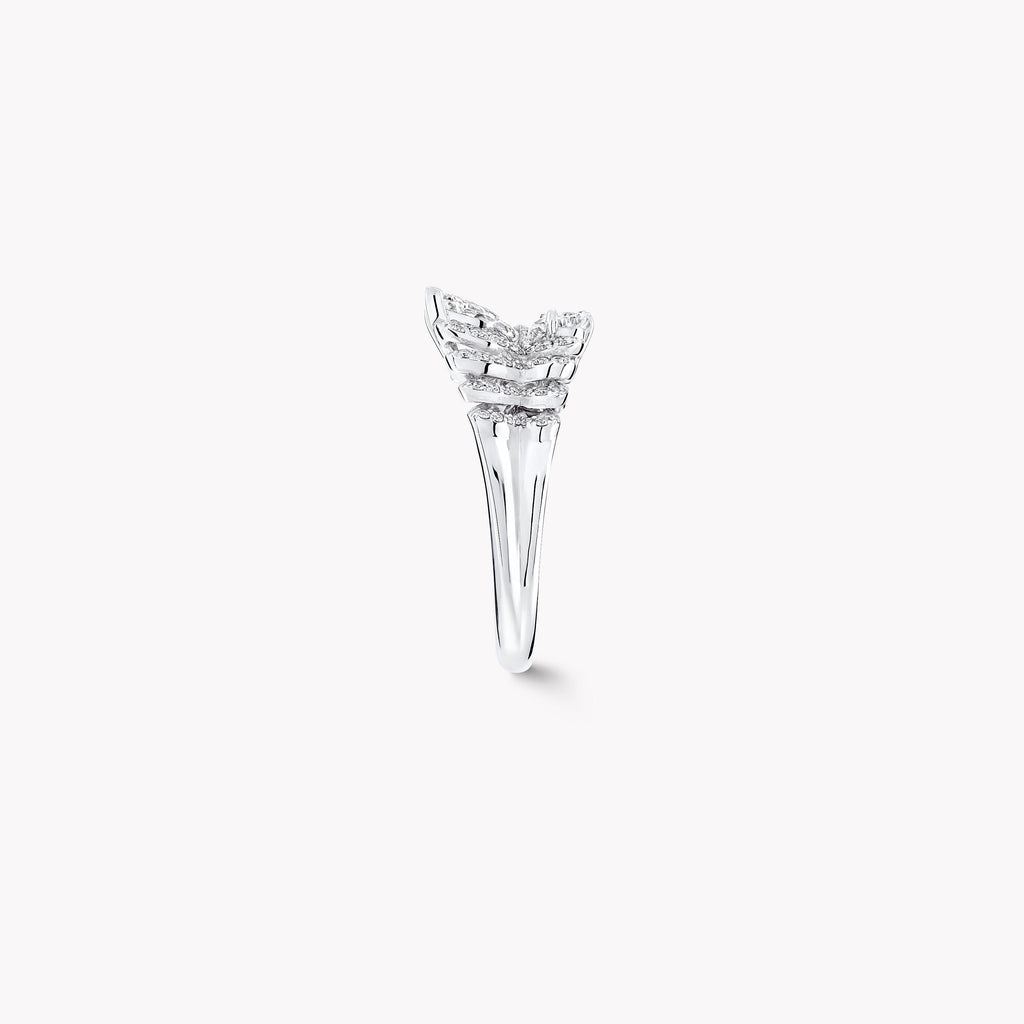Carave Paris Round Diamond Floral Cluster Cocktail Ring