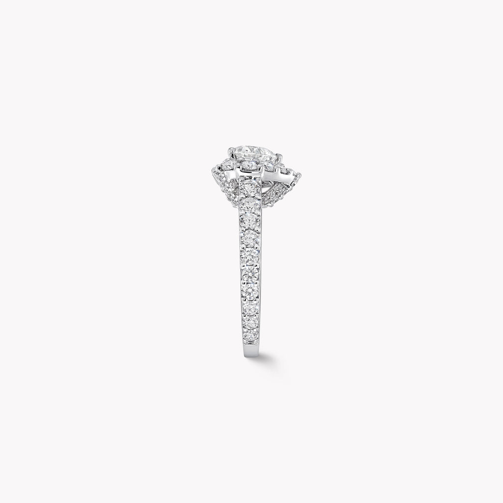 Carave Paris Round Halo Diamond Engagement Ring