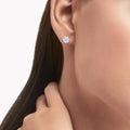 Carave Paris Round Solitaire Diamond Stud Earrings