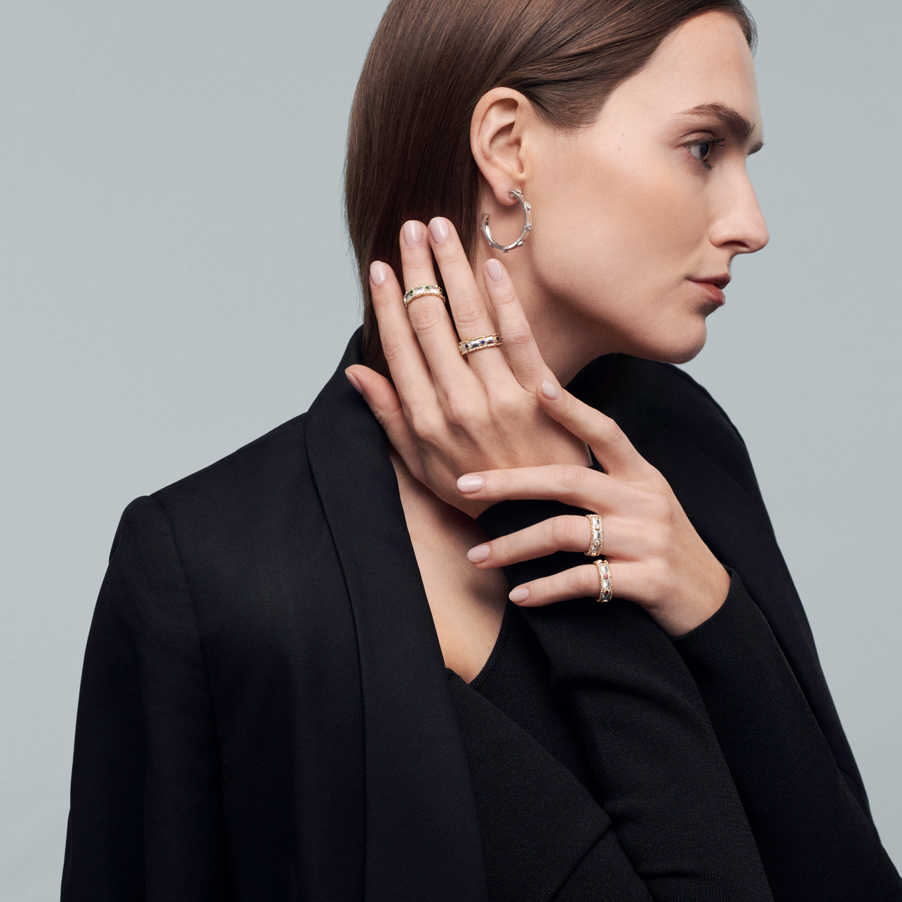 Carave Paris Royal Sapphire Textured Eternity Ring