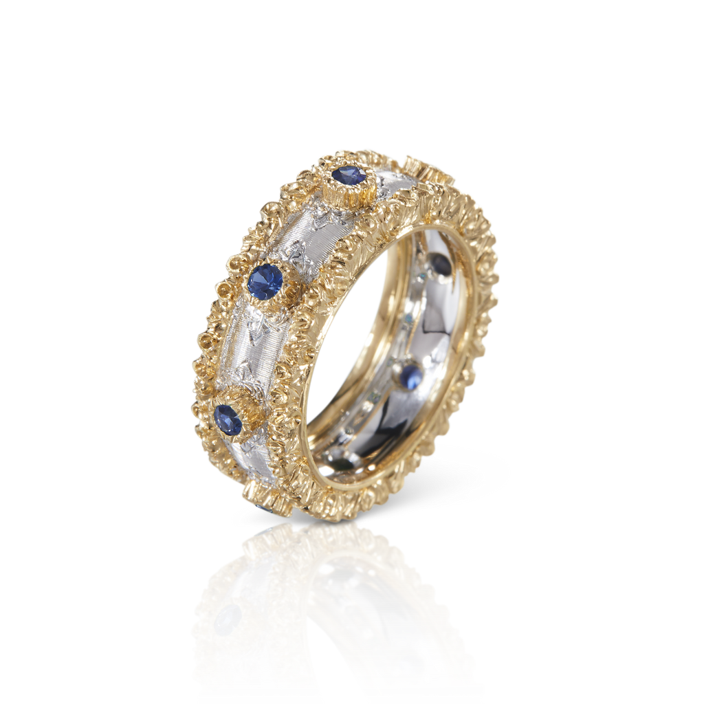 Carave Paris Royal Sapphire Textured Eternity Ring