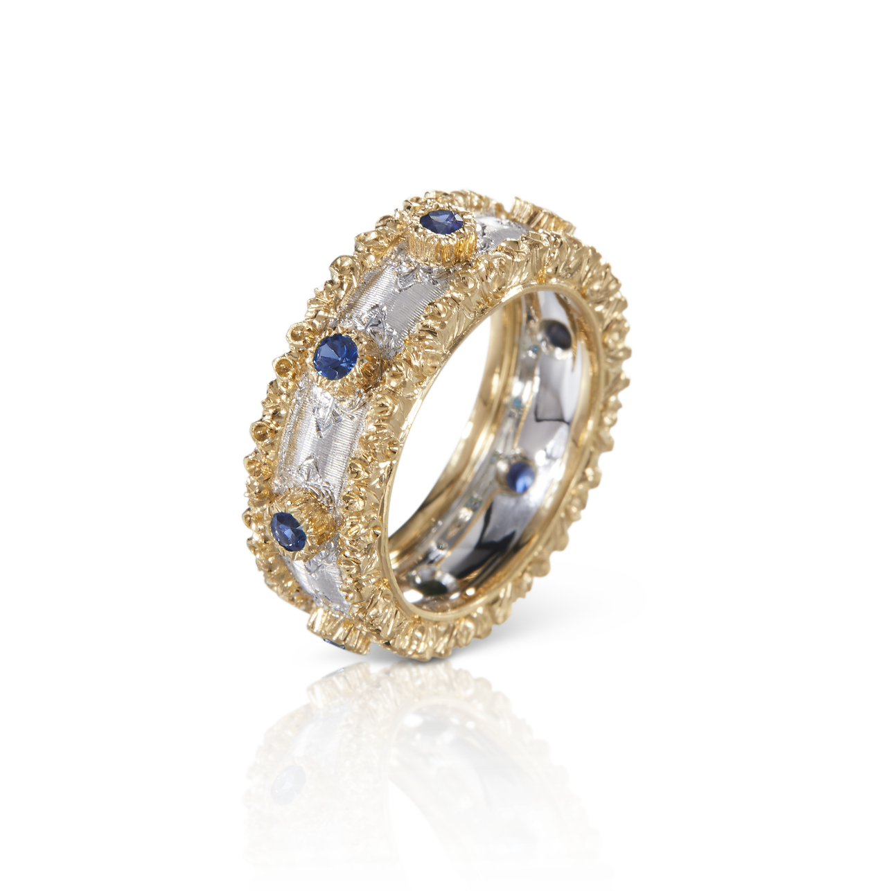 Carave Paris Royal Sapphire Textured Eternity Ring