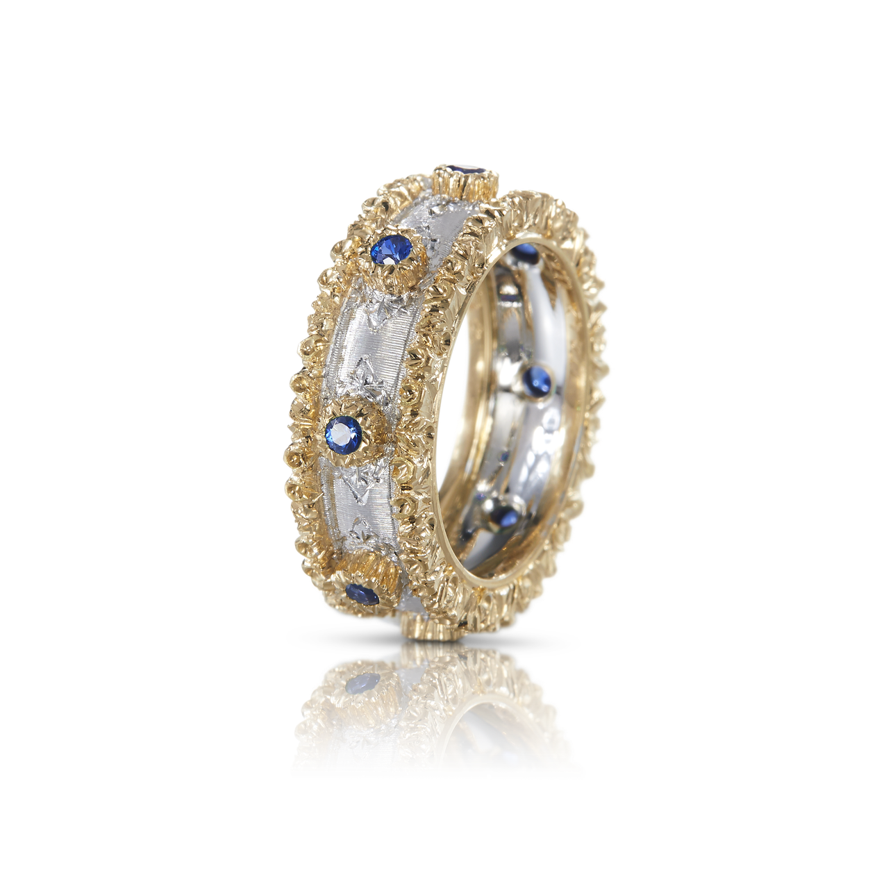 Carave Paris Royal Sapphire Textured Eternity Ring