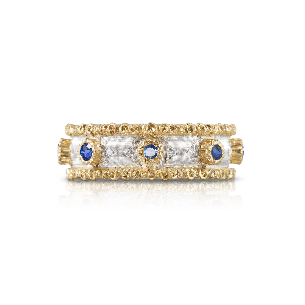 Carave Paris Royal Sapphire Textured Eternity Ring
