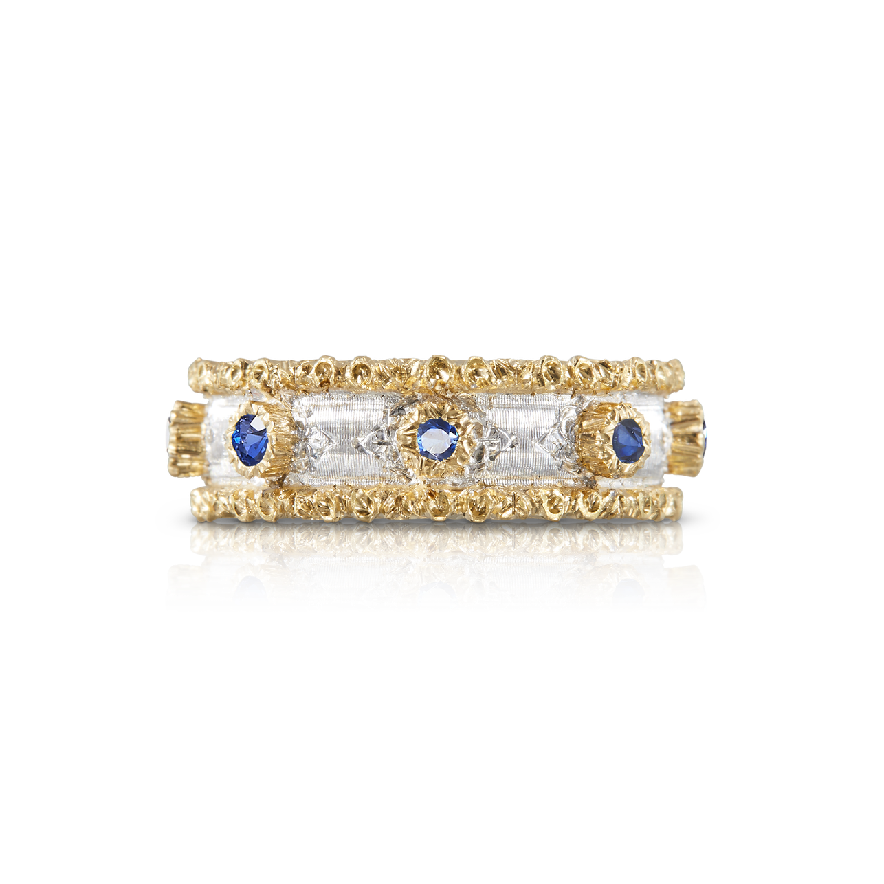Carave Paris Royal Sapphire Textured Eternity Ring