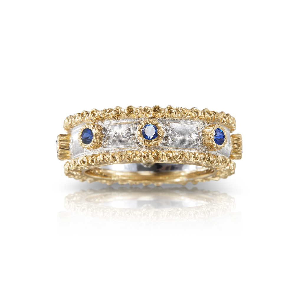 Carave Paris Royal Sapphire Textured Eternity Ring