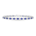 Carave Paris Pink Sapphire & Diamond Tennis Bracelet