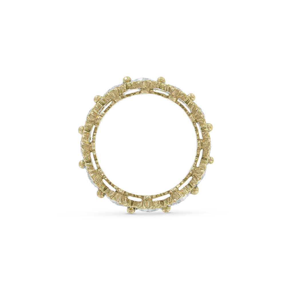 Carave Paris Scalloped Diamond Eternity Band Ring
