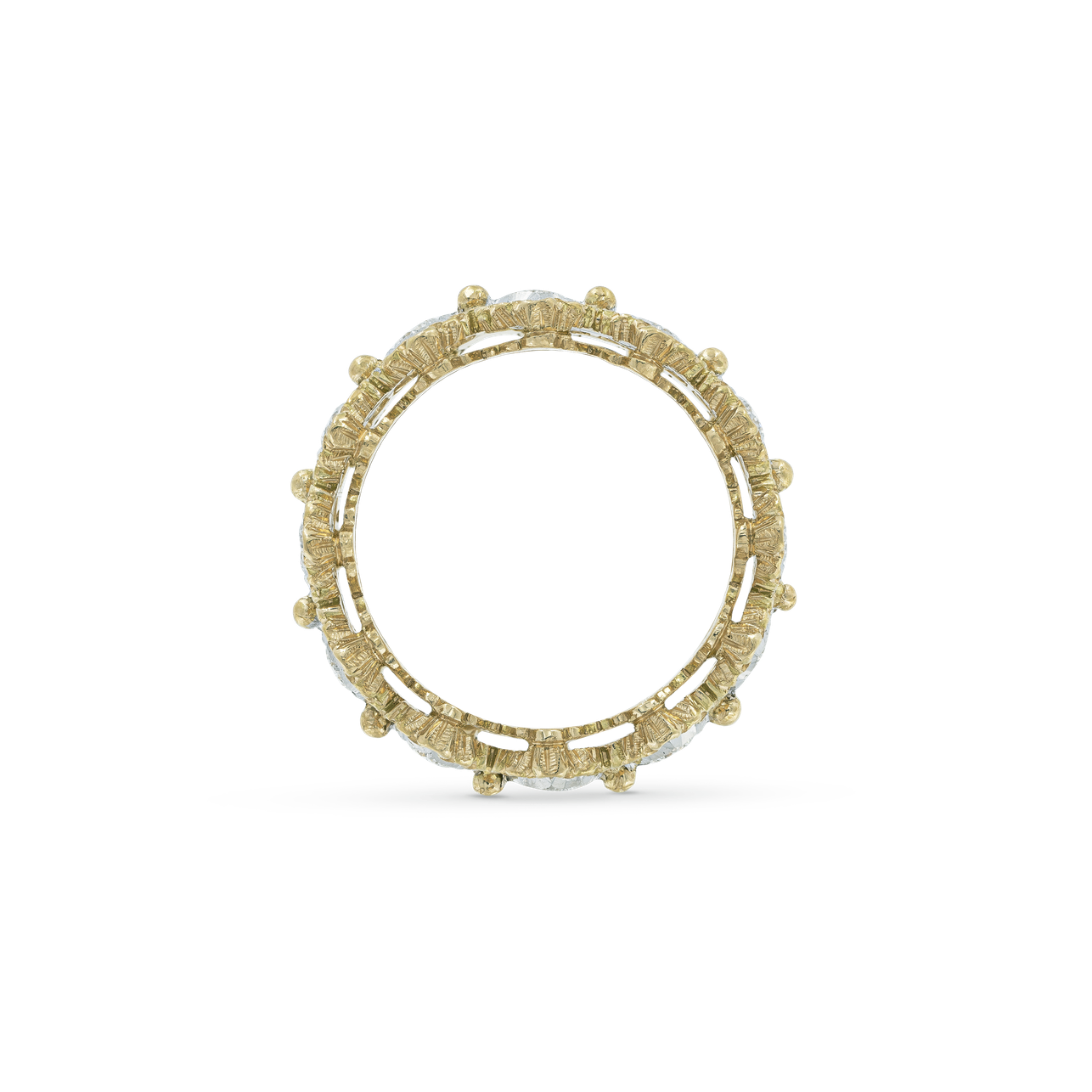 Carave Paris Scalloped Diamond Eternity Band Ring