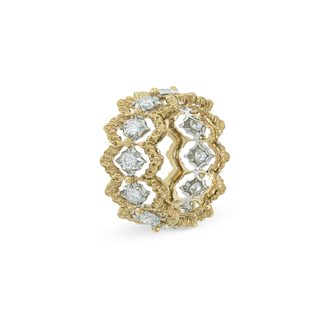 Carave Paris Scalloped Diamond Eternity Band Ring