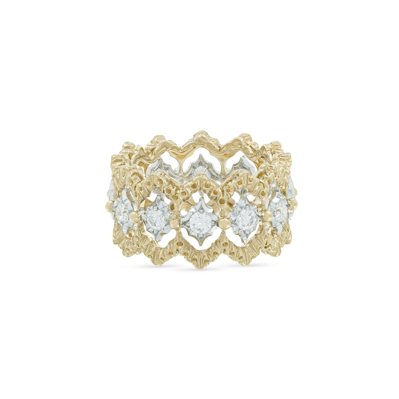 Carave Paris Scalloped Diamond Eternity Band Ring