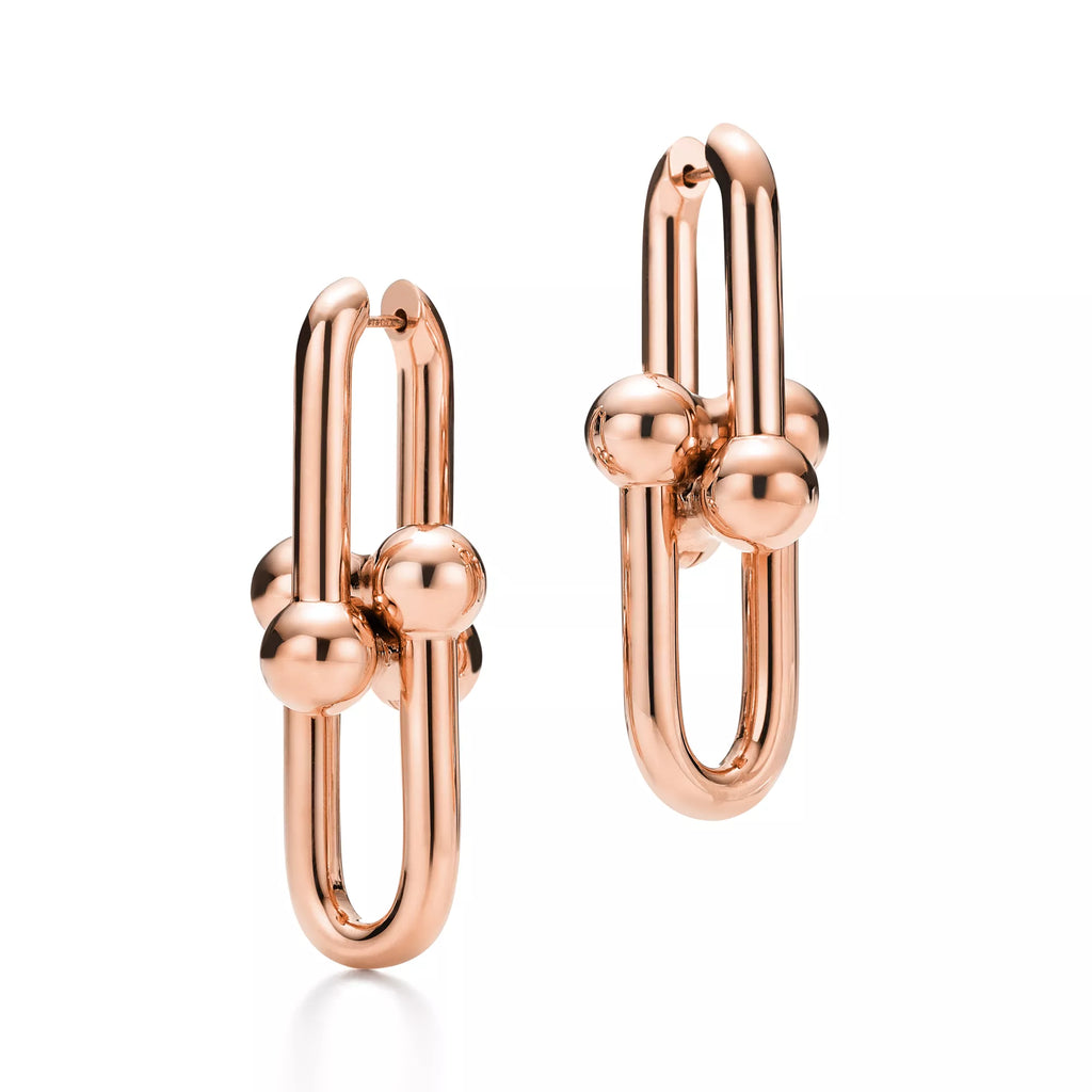 Carave Paris Sculpted Sphere Link Hoop Earring