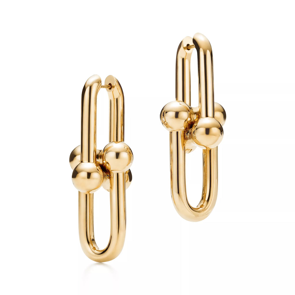 Carave Paris Sculpted Sphere Link Hoop Earring