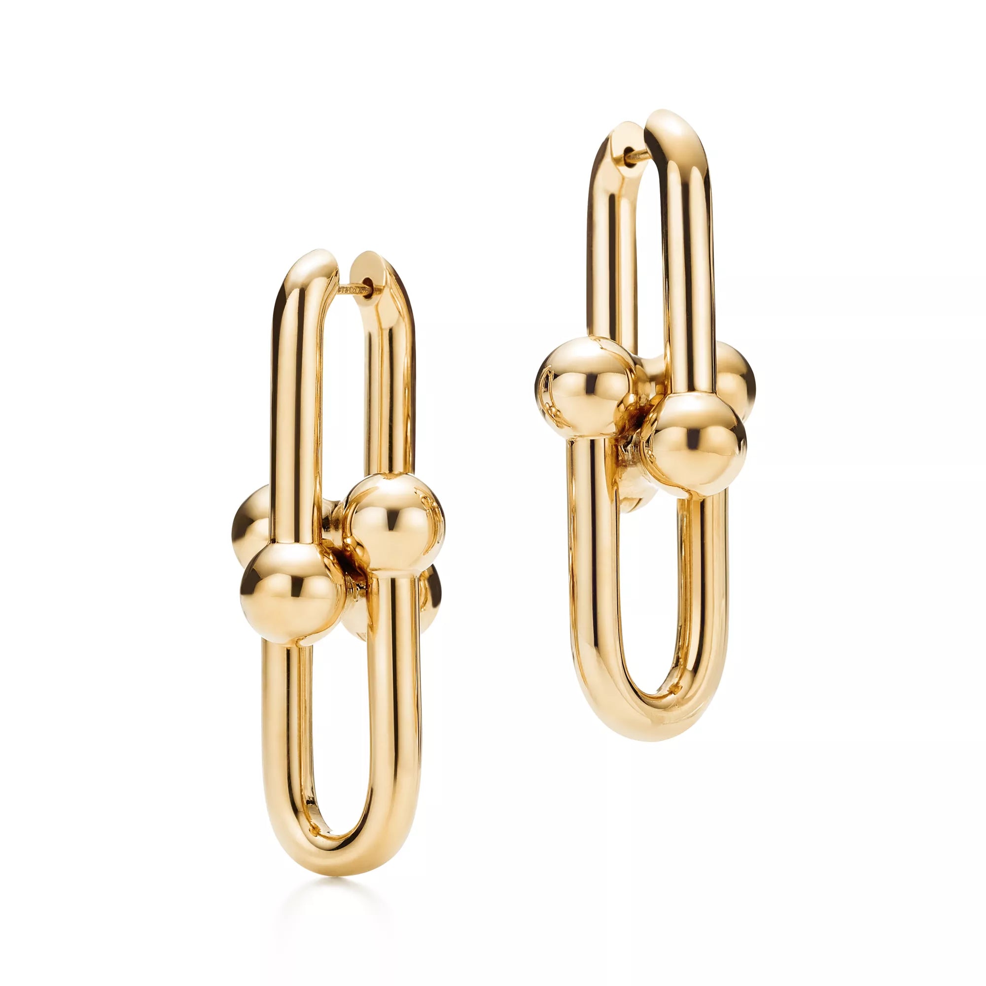 Carave Paris Sculpted Sphere Link Hoop Earring
