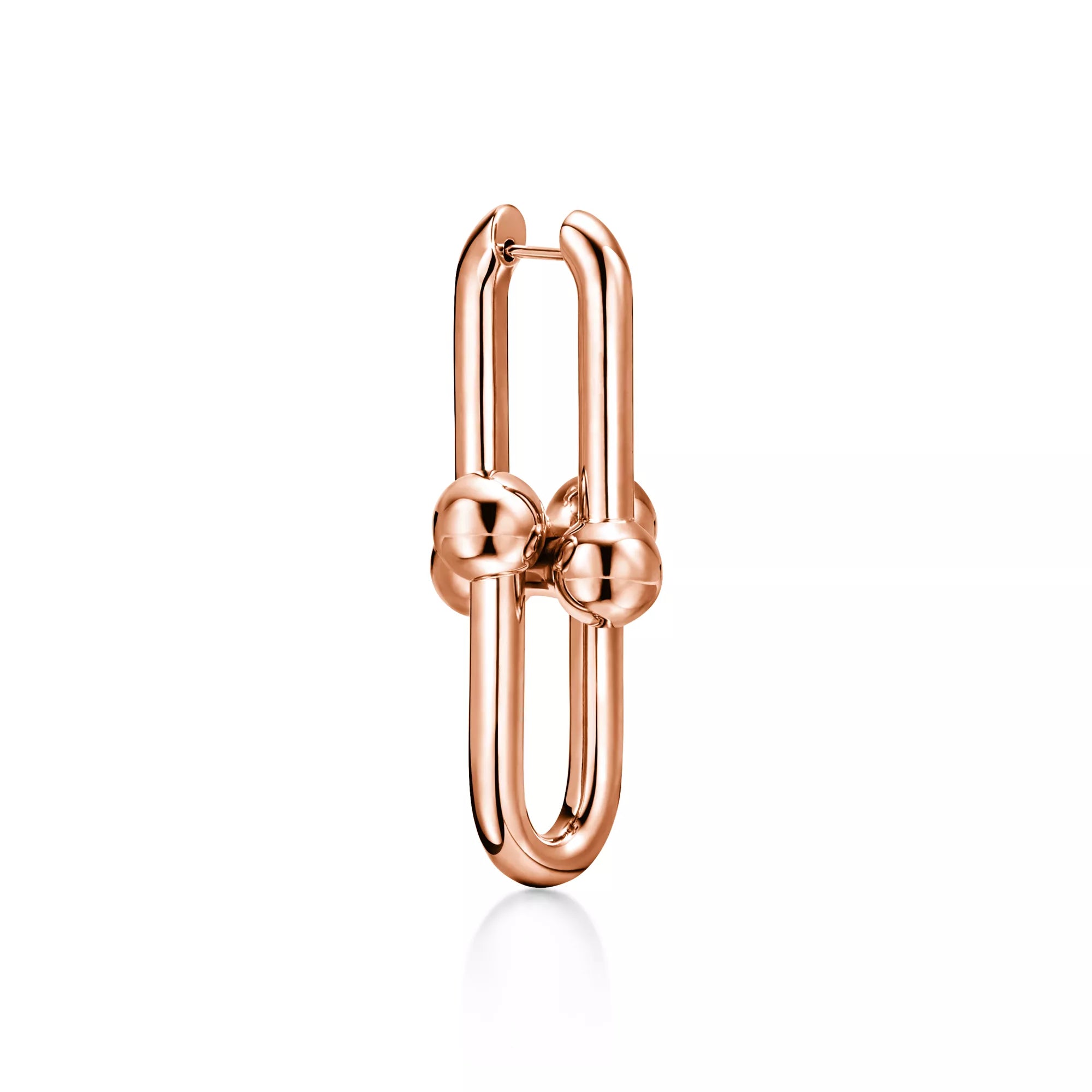 Carave Paris Sculpted Sphere Link Hoop Earring