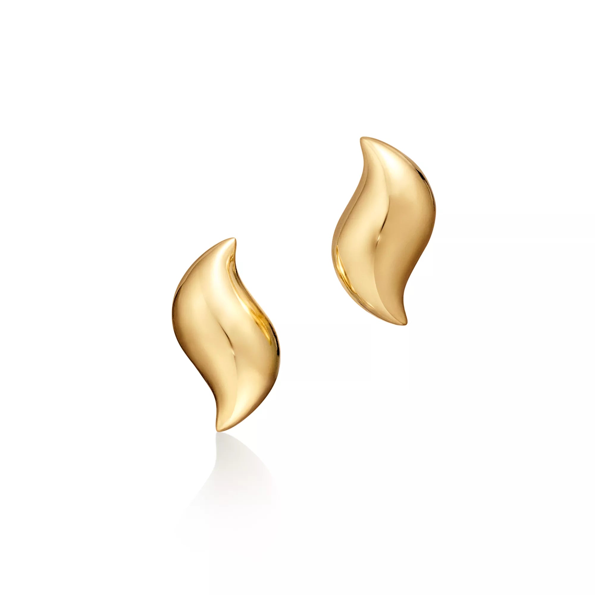 Carave Paris Sculpted Wave Stud Earring
