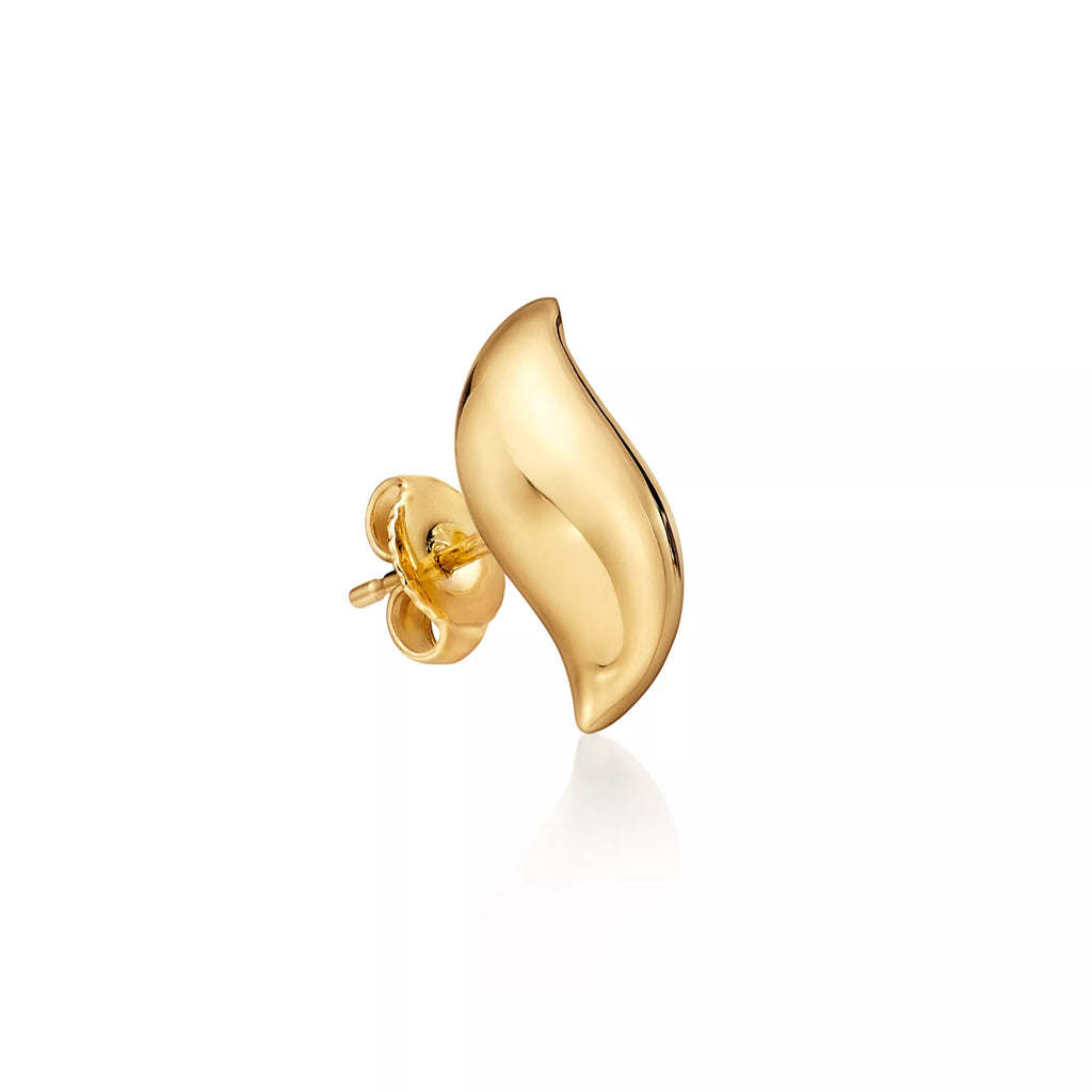 Carave Paris Sculpted Wave Stud Earring