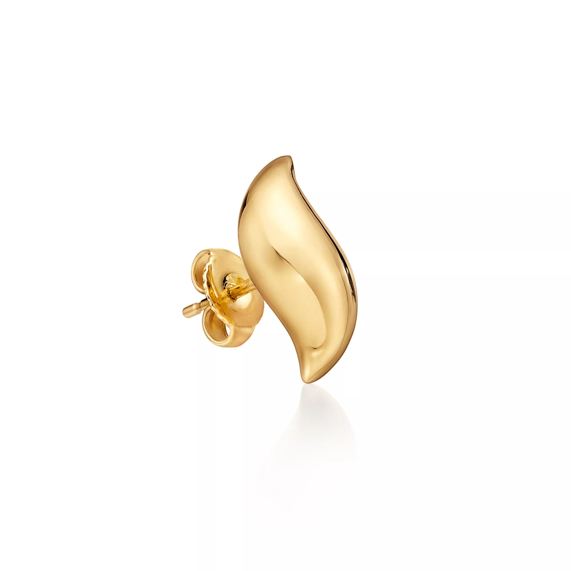 Carave Paris Sculpted Wave Stud Earring