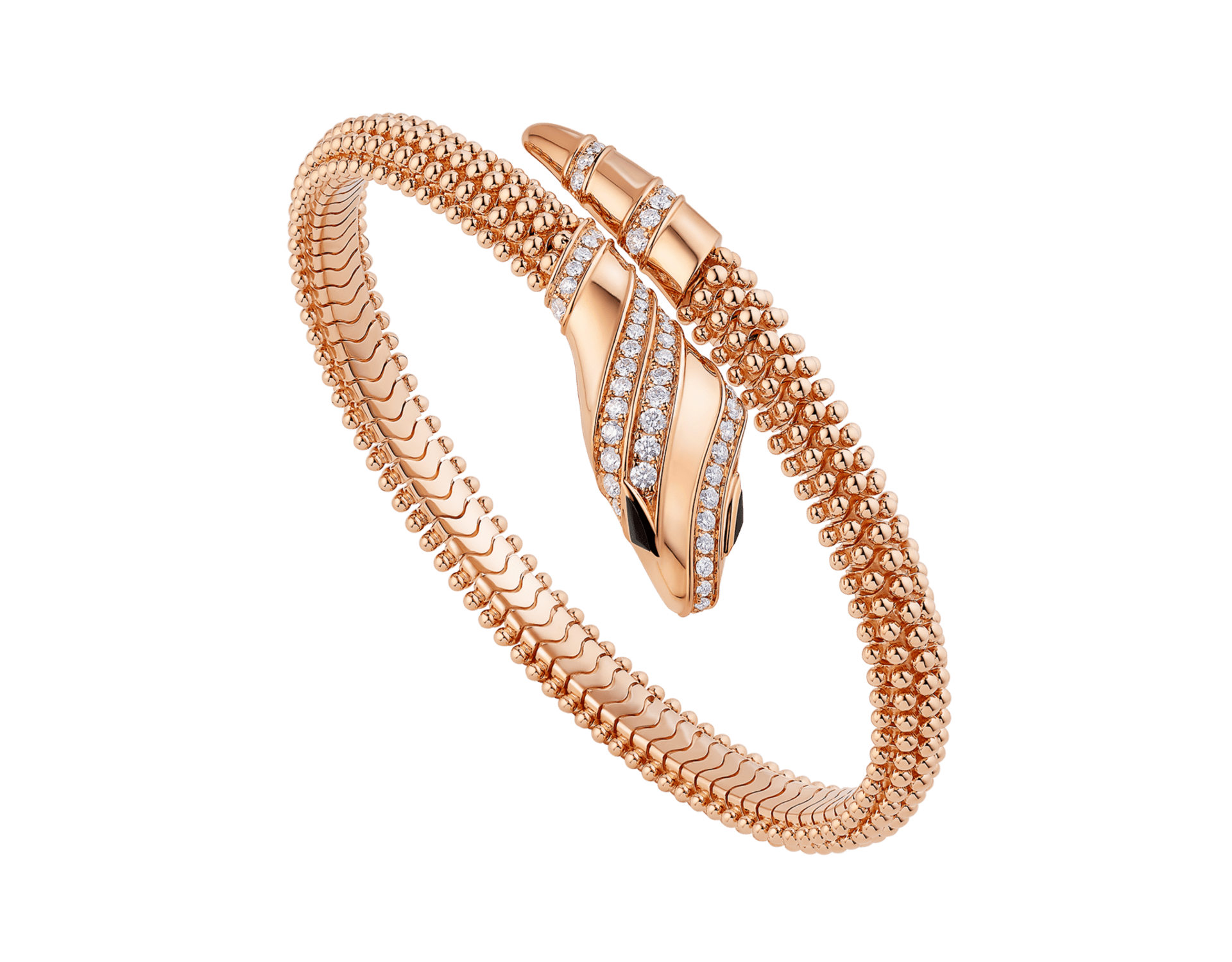 Carave Paris Serpente Beaded Diamond Wrap Bracelet
